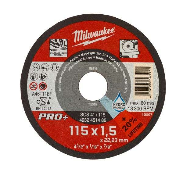 Metalltrennscheibe PRO+ INOX 125 mm SCS41 / Milwaukee # 4932451486.0