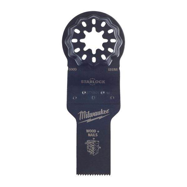 Multitool Starlock Bi-Metall Tauchsägeblatt für Schnitte in Holz mit Nägeln 20 x 34 mm / Milwaukee #