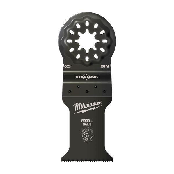 Multitool Starlock Bi-Metall Tauchsägeblatt für Schnitte in Holz mit Nägeln 35 x 42 mm / Milwaukee #