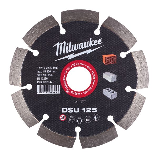 Diamanttrennscheibe DSU optimiert für Mauernutfräsen, diverse Grössen / Milwaukee # 4932373147.0