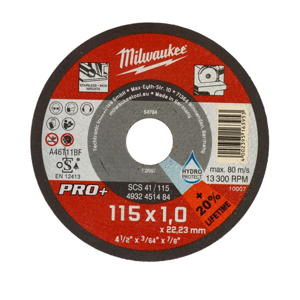 Thekendisplay Metalltrennscheibe PRO+ INOX 115 mm 200 x SCS41 1 mm / Milwaukee # 4932451485 / EAN: 4